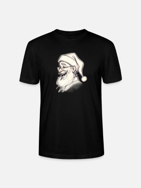 Santa Chef Skizzen-Tee - Stanley/Stella Unisex Bio-T-Shirt CRAFTER - Schwarz