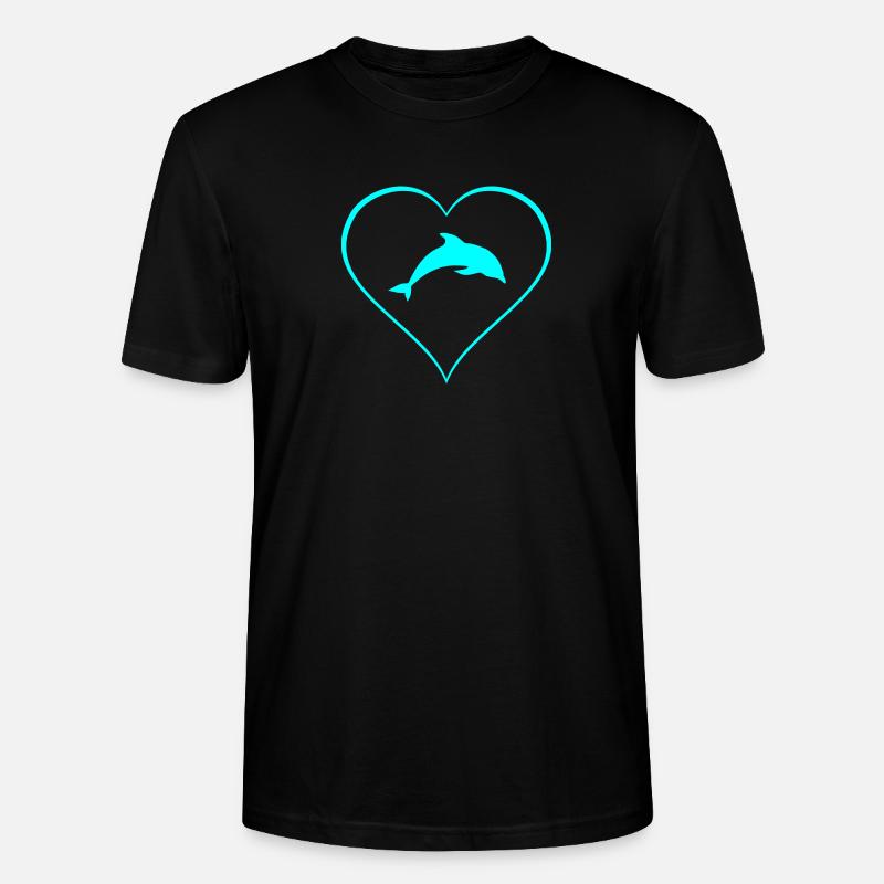 dauphin - T-shirt bio CRAFTER Stanley Stella Unisexe - noir