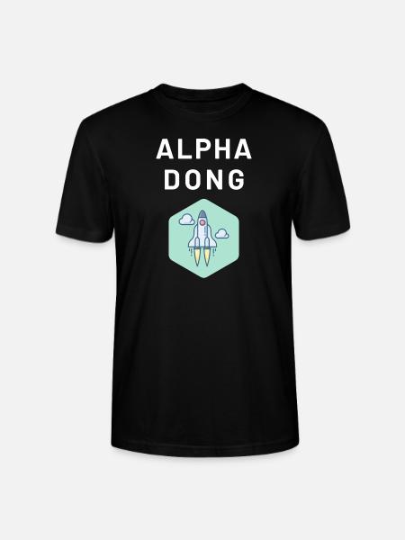 Alpha Dong - lustiges Tshirt für den Herren - Stanley/Stella Unisex Bio-T-Shirt CRAFTER - Schwarz