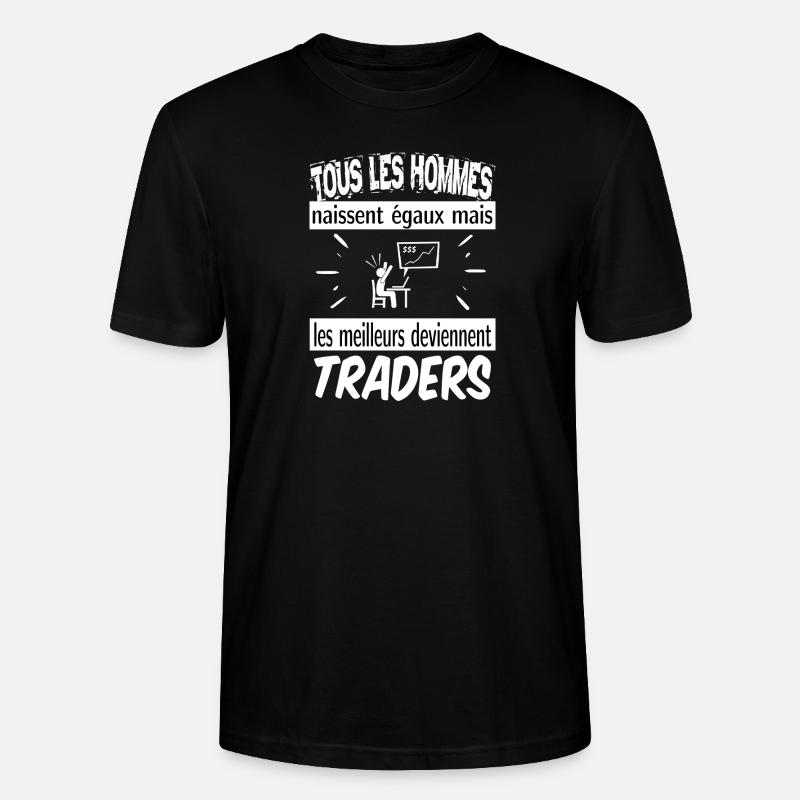 traders - T-shirt bio CRAFTER Stanley Stella Unisexe - noir