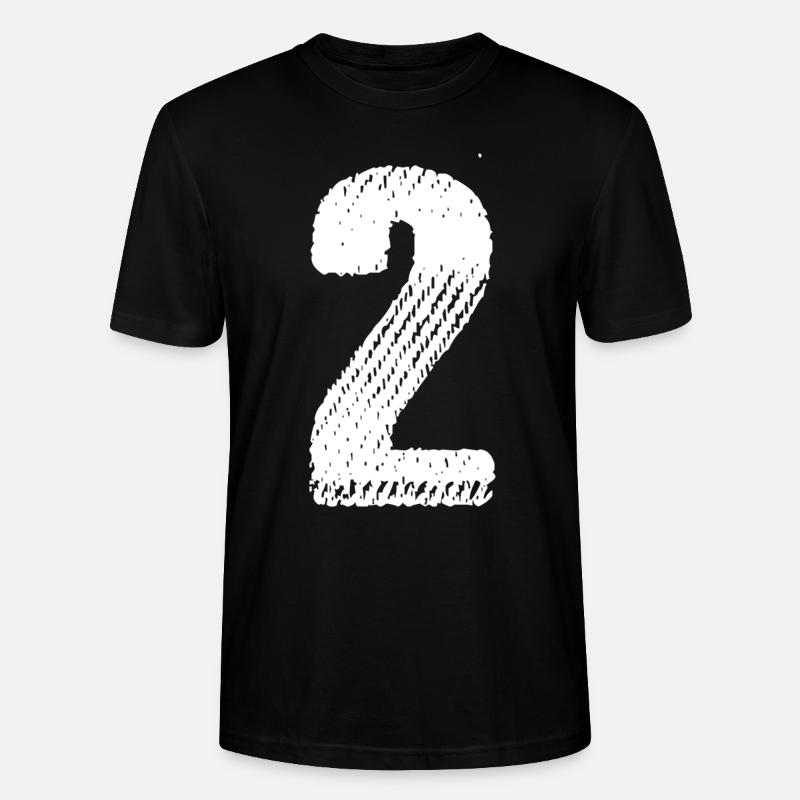 2 Number jersey - Stanley/Stella CRAFTER Unisex Organic T-Shirt - black