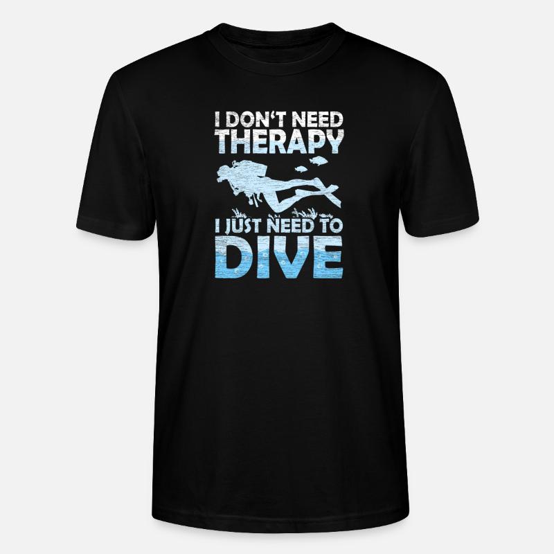 Diver - Stanley/Stella CRAFTER Unisex Organic T-Shirt - black