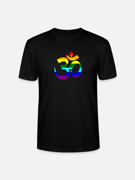 signe arc-en-Om - T-shirt bio CRAFTER Stanley Stella Unisexe - noir