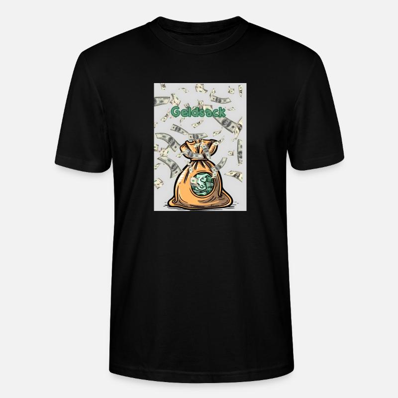 Geldsack Geldregen - Stanley/Stella Unisex Bio-T-Shirt CRAFTER - Schwarz