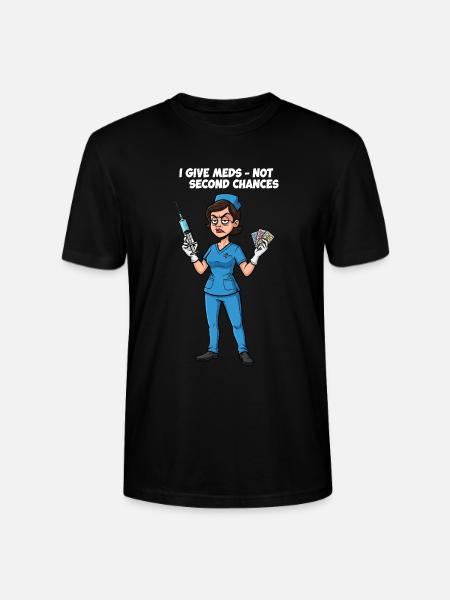 Krankenschwester Spruch Medizin Illustration - Ekologisk T-shirt CRAFTER unisex från Stanley/Stella - svart