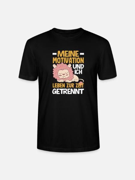 My motivation and I - currently separated - Stanley/Stella CRAFTER Unisex Organic T-Shirt - black