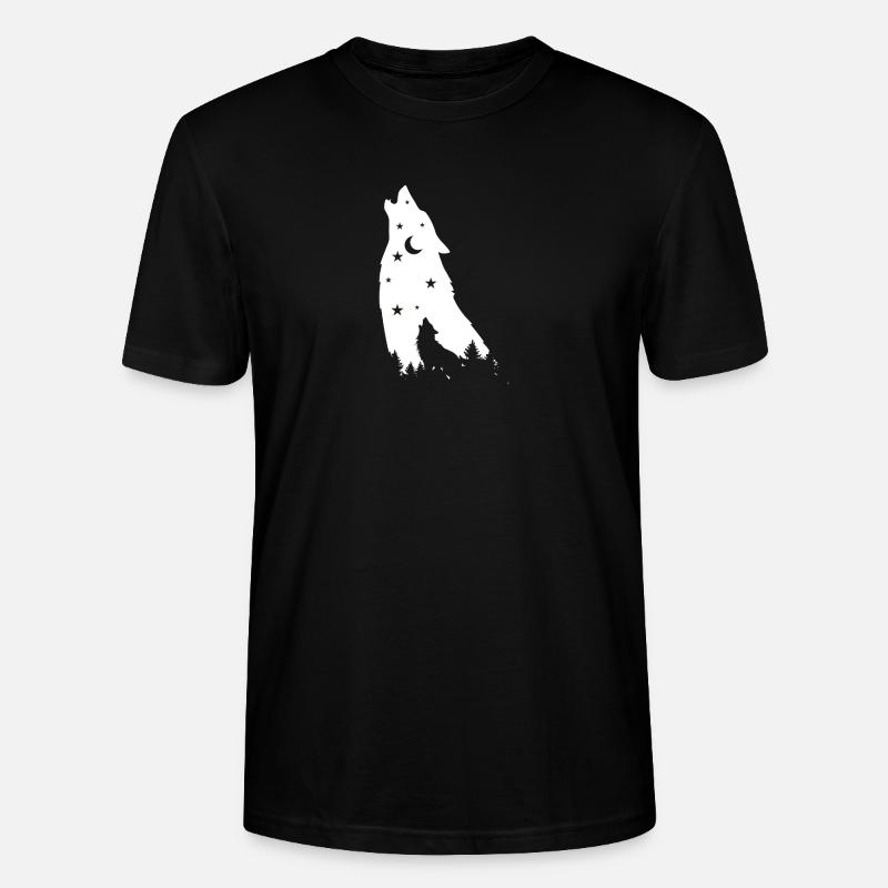 Star Wolf - Stanley/Stella Unisex Bio-T-Shirt CRAFTER - Schwarz