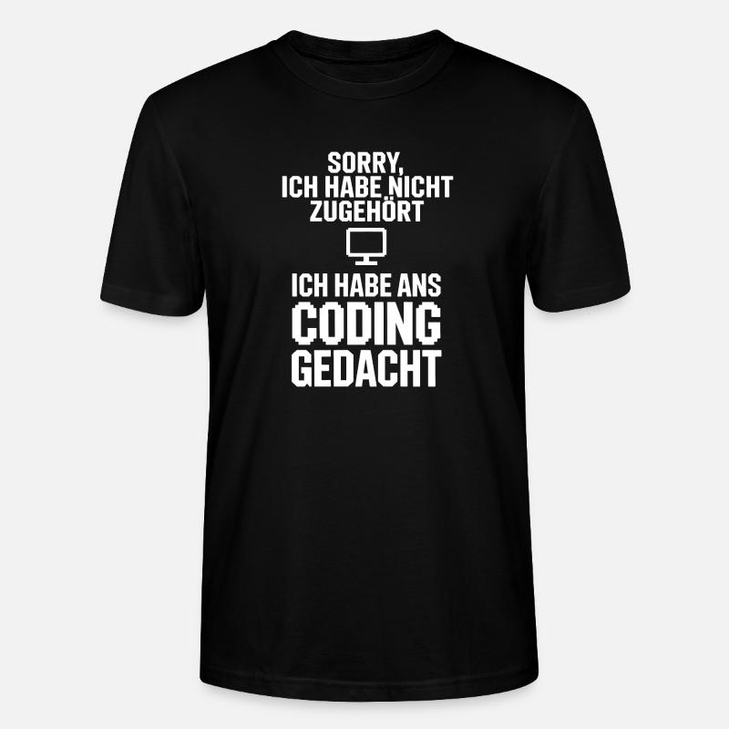 Désolé, chef de codage - T-shirt bio CRAFTER Stanley Stella Unisexe - noir