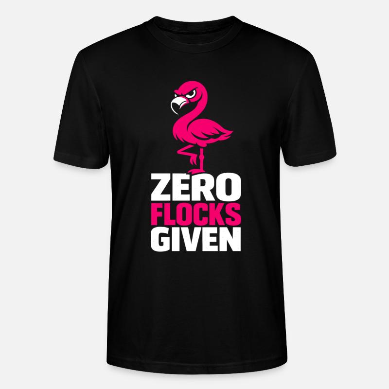 Zero Flocks Given - Stanley/Stella Unisex Bio-T-Shirt CRAFTER - Schwarz