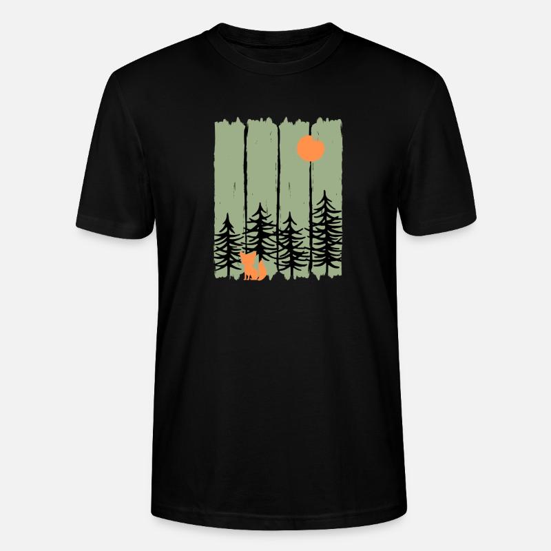 Fox Forest - Stanley/Stella Unisex Bio-T-Shirt CRAFTER - Schwarz