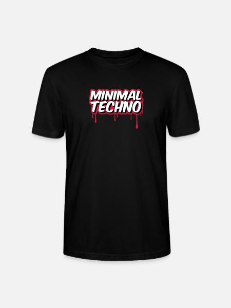 MINIMAL TECHNO - Stanley/Stella CRAFTER Unisex Organic T-Shirt - black