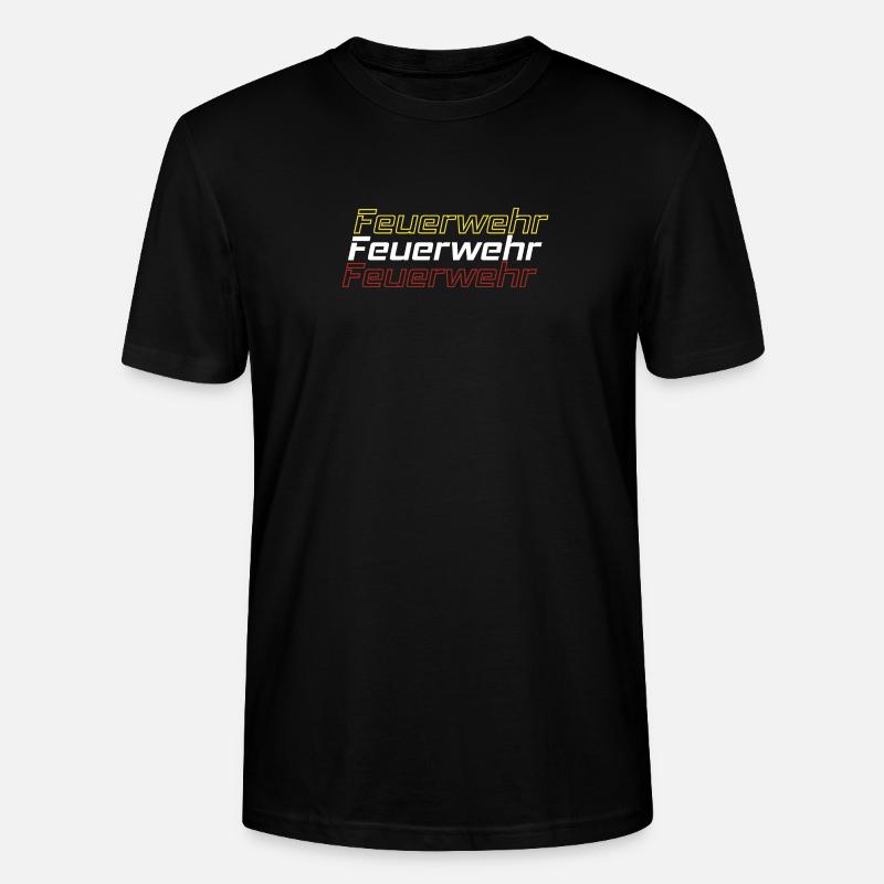 Feuerwehr Triple Layer Design - Stanley/Stella Unisex Bio-T-Shirt CRAFTER - Schwarz