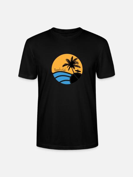 Beach club - Stanley/Stella CRAFTER Unisex Organic T-Shirt - black