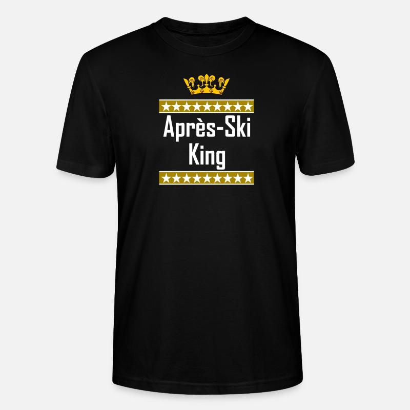 Apres Ski King - Stanley/Stella Unisex Bio-T-Shirt CRAFTER - Schwarz