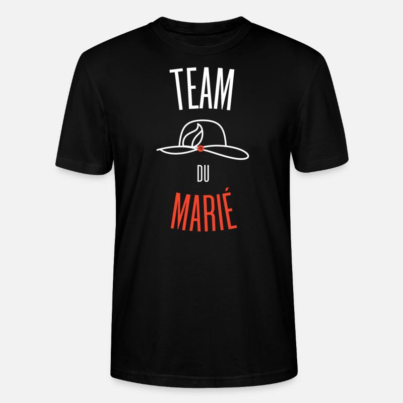 Team des Bräutigams - Stanley/Stella Unisex Bio-T-Shirt CRAFTER - Schwarz