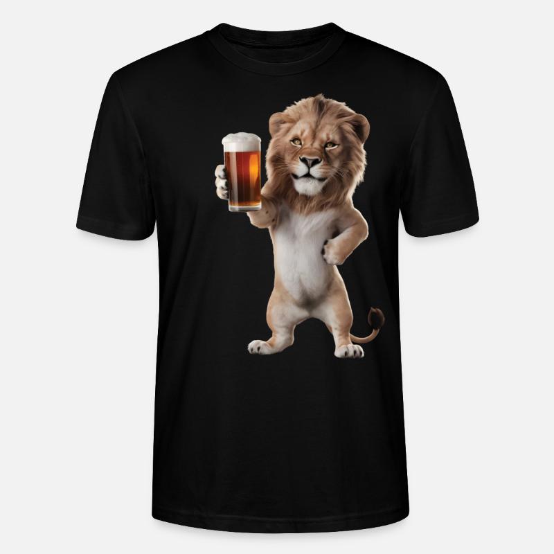 Löwe Bier - Stanley/Stella Unisex Bio-T-Shirt CRAFTER - Schwarz