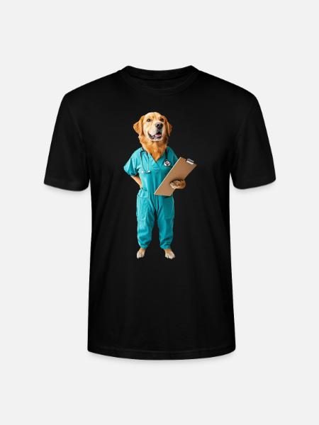 Hund - Stanley/Stella Unisex Bio-T-Shirt CRAFTER - Schwarz