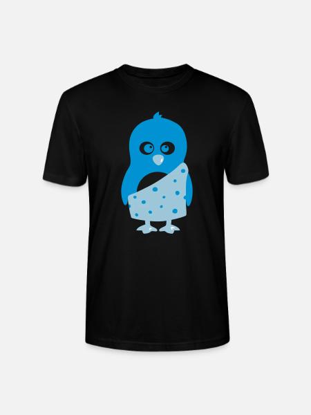 Penguin Tarzan - Stanley/Stella CRAFTER Unisex Organic T-Shirt - black