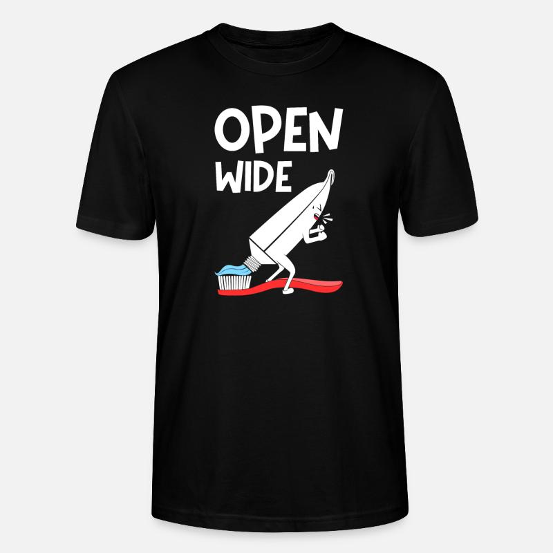 Open Wide - Stanley/Stella Unisex Bio-T-Shirt CRAFTER - Schwarz