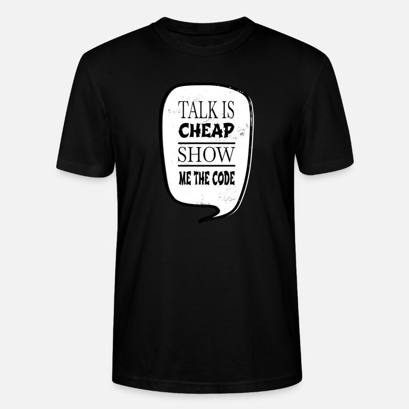 present coding software development - Stanley/Stella CRAFTER Unisex Organic T-Shirt - black