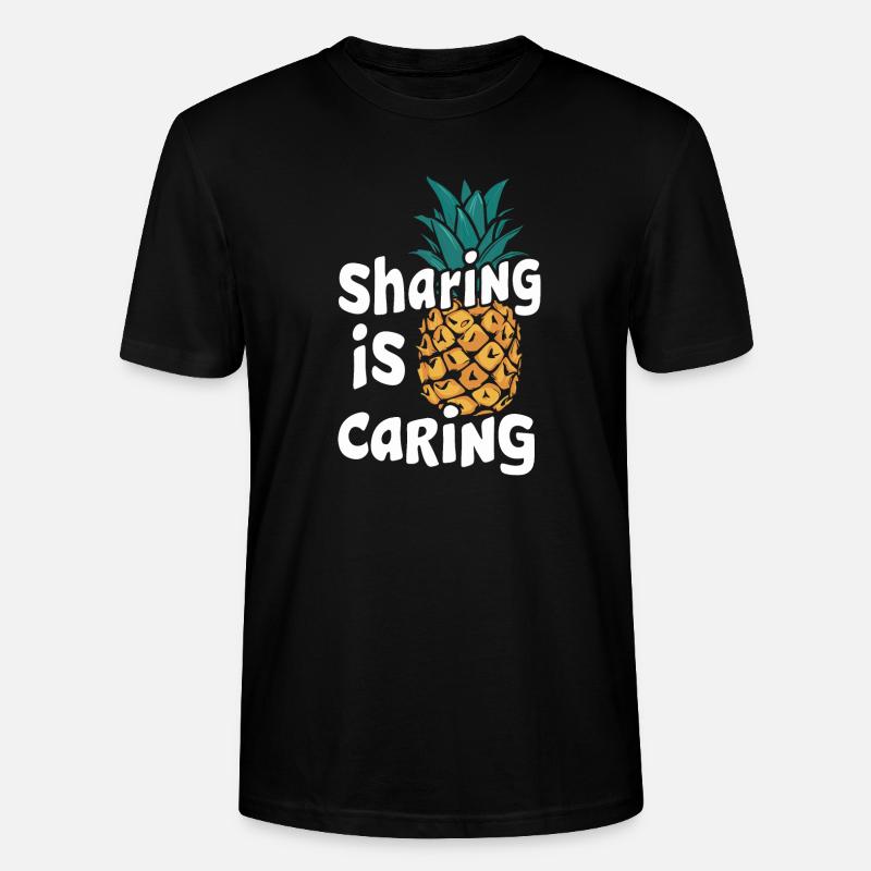 Ananas Fruit tropical hawaïen - T-shirt bio CRAFTER Stanley Stella Unisexe - noir