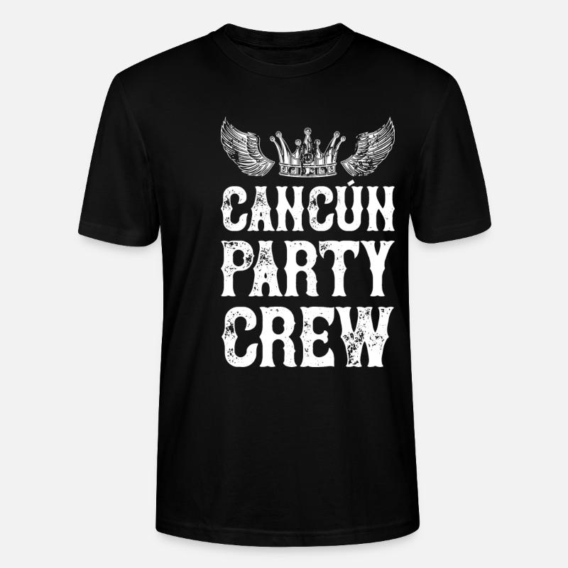 Cancun Party Urlaub Crew - Stanley/Stella Unisex Bio-T-Shirt CRAFTER - Schwarz