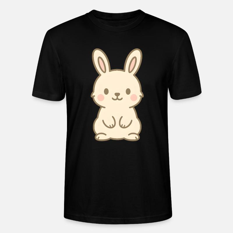 Mignon bébé lapin - T-shirt bio CRAFTER Stanley Stella Unisexe - noir