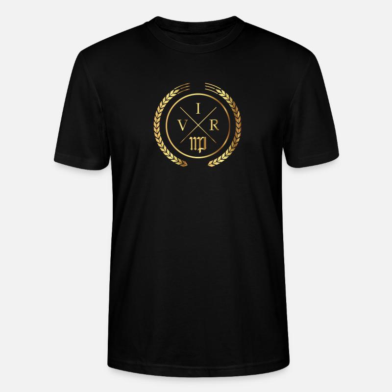 Jungfrau Sternzeichen | "VIR" männliche Version - Stanley/Stella Unisex Bio-T-Shirt CRAFTER - Schwarz