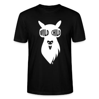 Wildes Reh-Girl mit Sonnenbrille - weiß - Stanley/Stella Unisex Bio-T-Shirt CRAFTER - Schwarz - Vorne - Alina (178cm) & Michal (187cm)