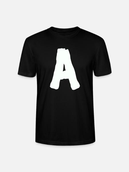 buchstabe_A- - Stanley/Stella Unisex Bio-T-Shirt CRAFTER - Schwarz