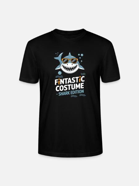 Fantastic Costume Shark Edition Hai Halloween - Stanley/Stella Unisex Bio-T-Shirt CRAFTER - Schwarz