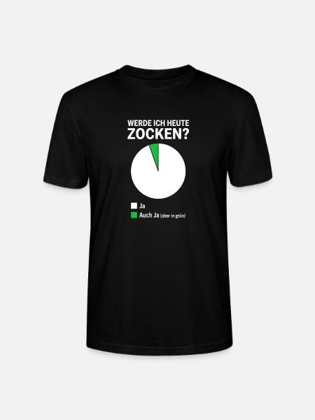 Lustiger Spruch Zocken Gamer - Stanley/Stella Unisex Bio-T-Shirt CRAFTER - Schwarz