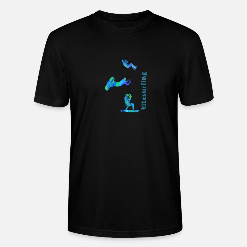 Kitesurf, surf, kitesurf, graffiti - T-shirt bio CRAFTER Stanley Stella Unisexe - noir