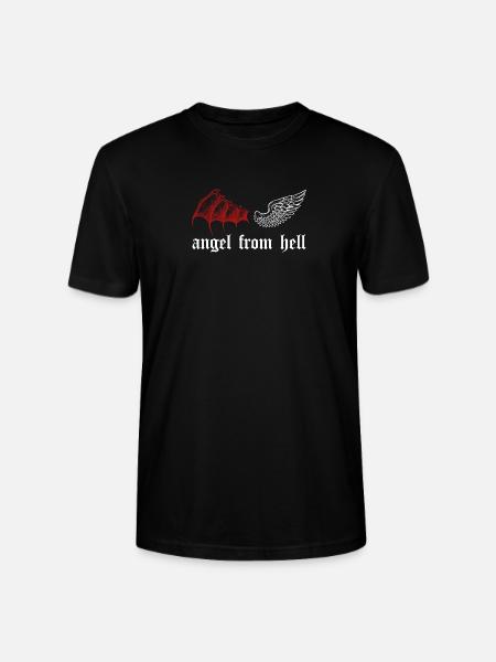 Angel From Hell - Grunge Aesthetic Clothes Occult - Stanley/Stella CRAFTER Unisex Organic T-Shirt - black