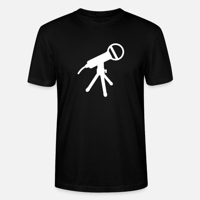 Mikrofon - Stanley/Stella Unisex Bio-T-Shirt CRAFTER - Schwarz