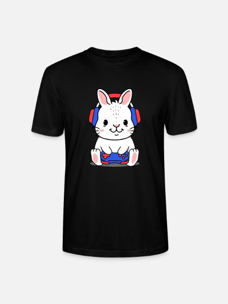 Rabbit Gambles - Stanley/Stella CRAFTER Unisex Organic T-Shirt - black