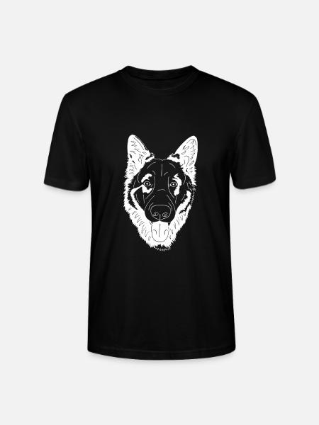 Altdeutscher Schäferhund - Stanley/Stella Unisex Bio-T-Shirt CRAFTER - Schwarz