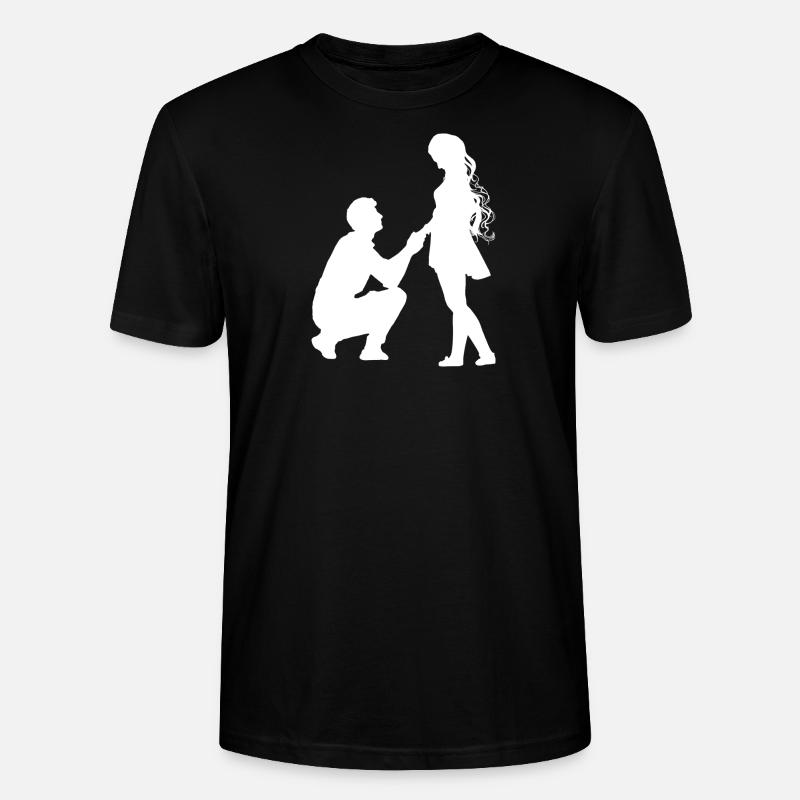 Demande en mariage - T-shirt bio CRAFTER Stanley Stella Unisexe - noir