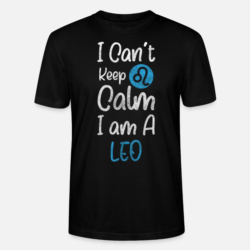Löwe Astrologie Eigenschaften Sternbild - Stanley/Stella Unisex Bio-T-Shirt CRAFTER - Schwarz
