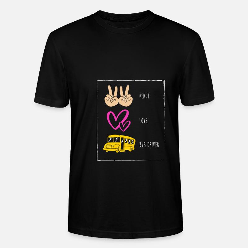Schulbusfahrer Schulbus - Stanley/Stella Unisex Bio-T-Shirt CRAFTER - Schwarz