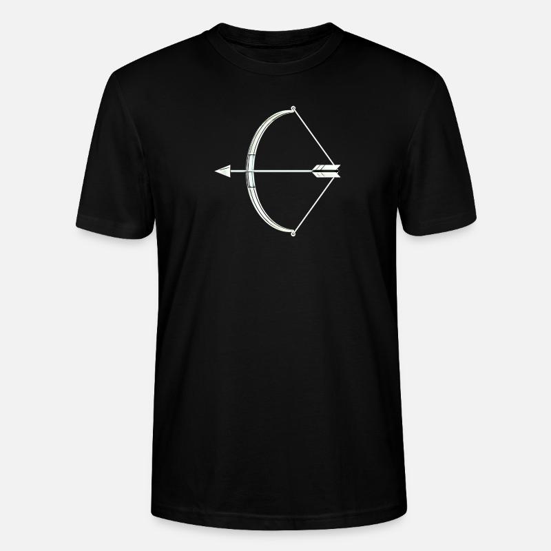 Pfeil und Bogen Bogenschütze - Stanley/Stella Unisex Bio-T-Shirt CRAFTER - Schwarz