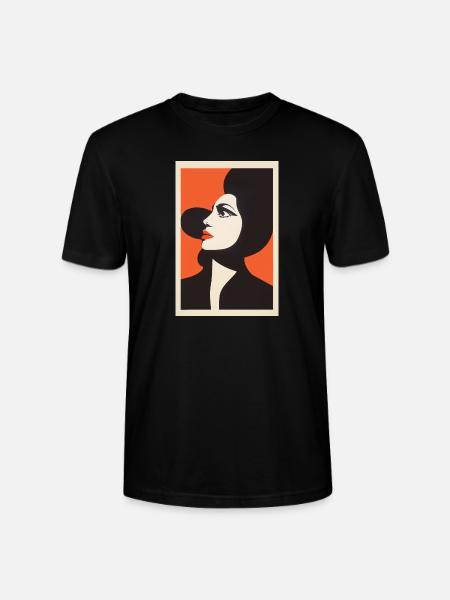 Frau à la Saul Bass - Stanley/Stella Unisex Bio-T-Shirt CRAFTER - Schwarz