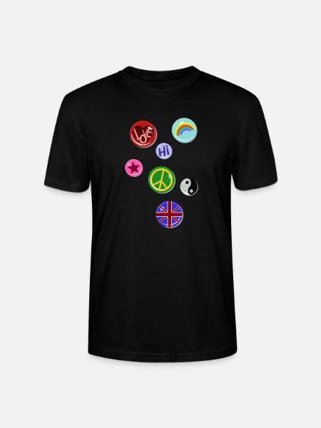 Boutons Boutons Boutons Boutons Faux - T-shirt bio CRAFTER Stanley Stella Unisexe - noir