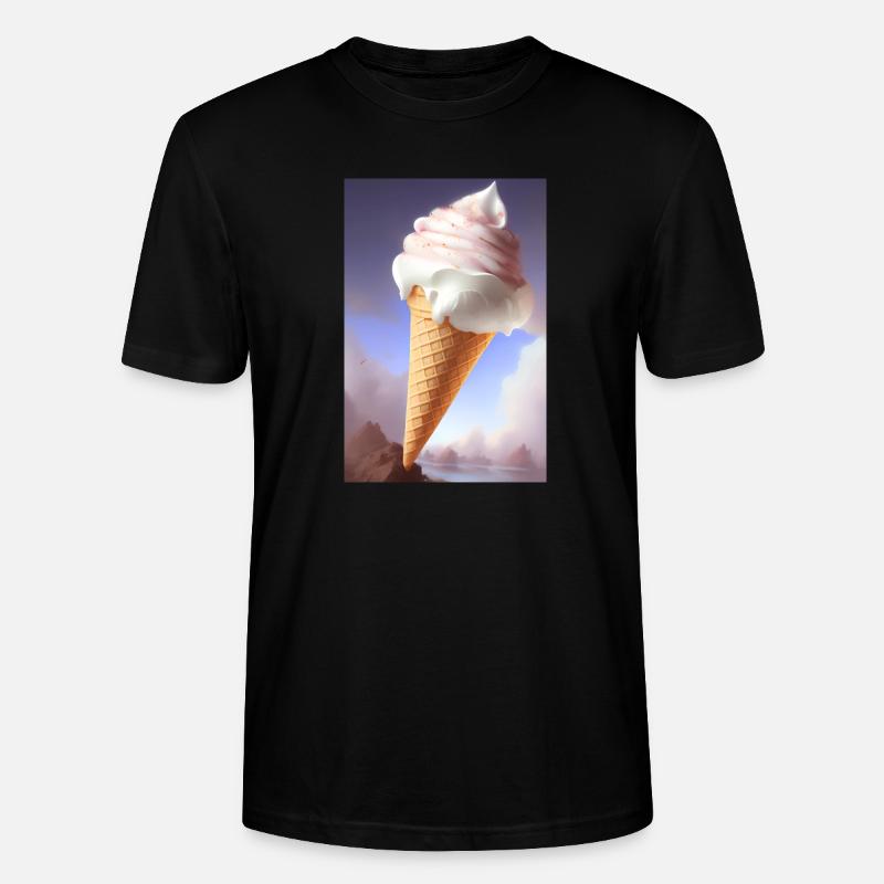 Eiscreme - Stanley/Stella Unisex Bio-T-Shirt CRAFTER - Schwarz