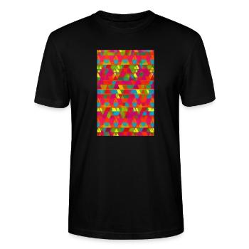 Modèle rétro - T-shirt bio CRAFTER Stanley Stella Unisexe - noir - Devant - Alina (178cm) & Michal (187cm)