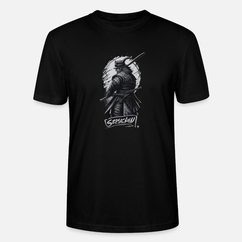 Schwarzer Samurai - Stanley/Stella Unisex Bio-T-Shirt CRAFTER - Schwarz