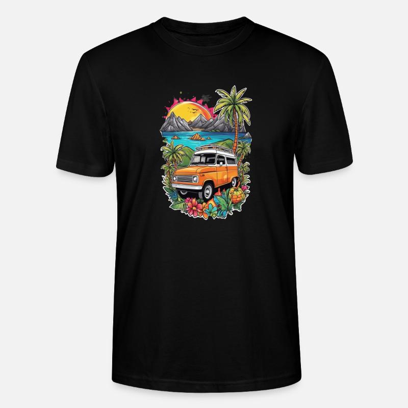 Camper & Campervan - Stanley/Stella Unisex Bio-T-Shirt CRAFTER - Schwarz