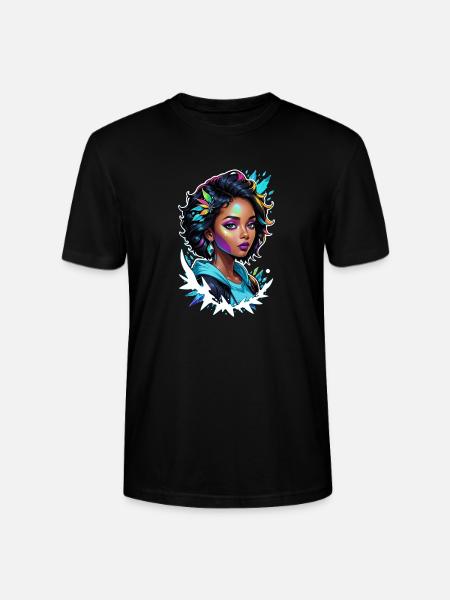 Afro Frau - Schönheit - Stanley/Stella Unisex Bio-T-Shirt CRAFTER - Schwarz