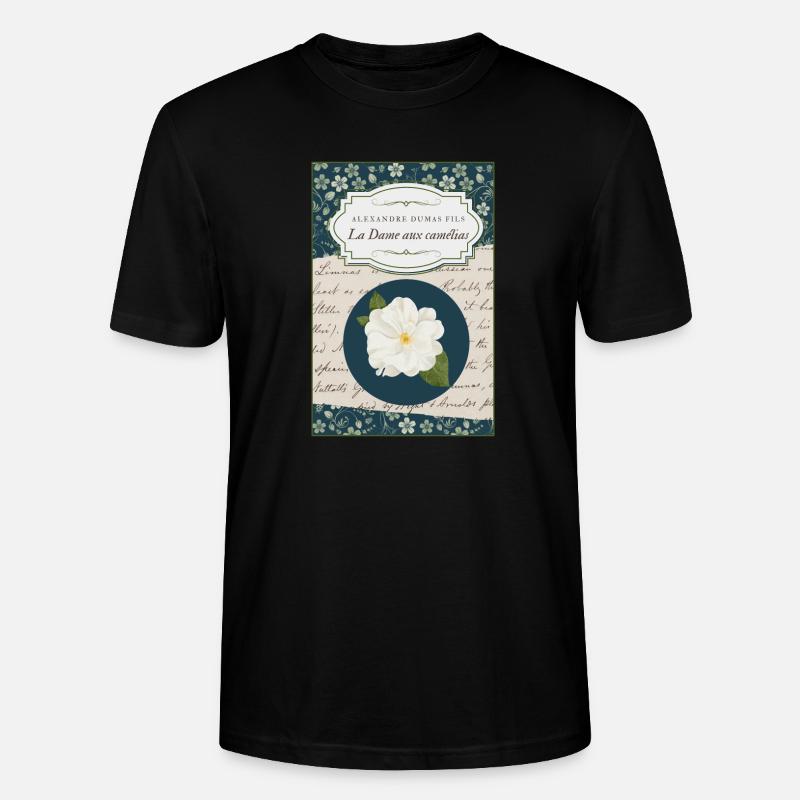 Die Dame der Kamelien - Stanley/Stella Unisex Bio-T-Shirt CRAFTER - Schwarz