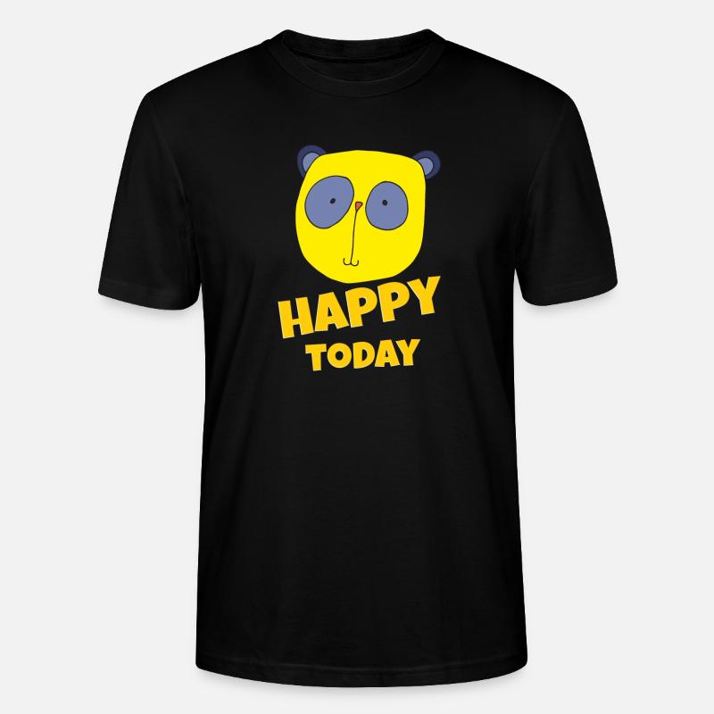 koala happy today - Stanley/Stella Unisex Bio-T-Shirt CRAFTER - Schwarz